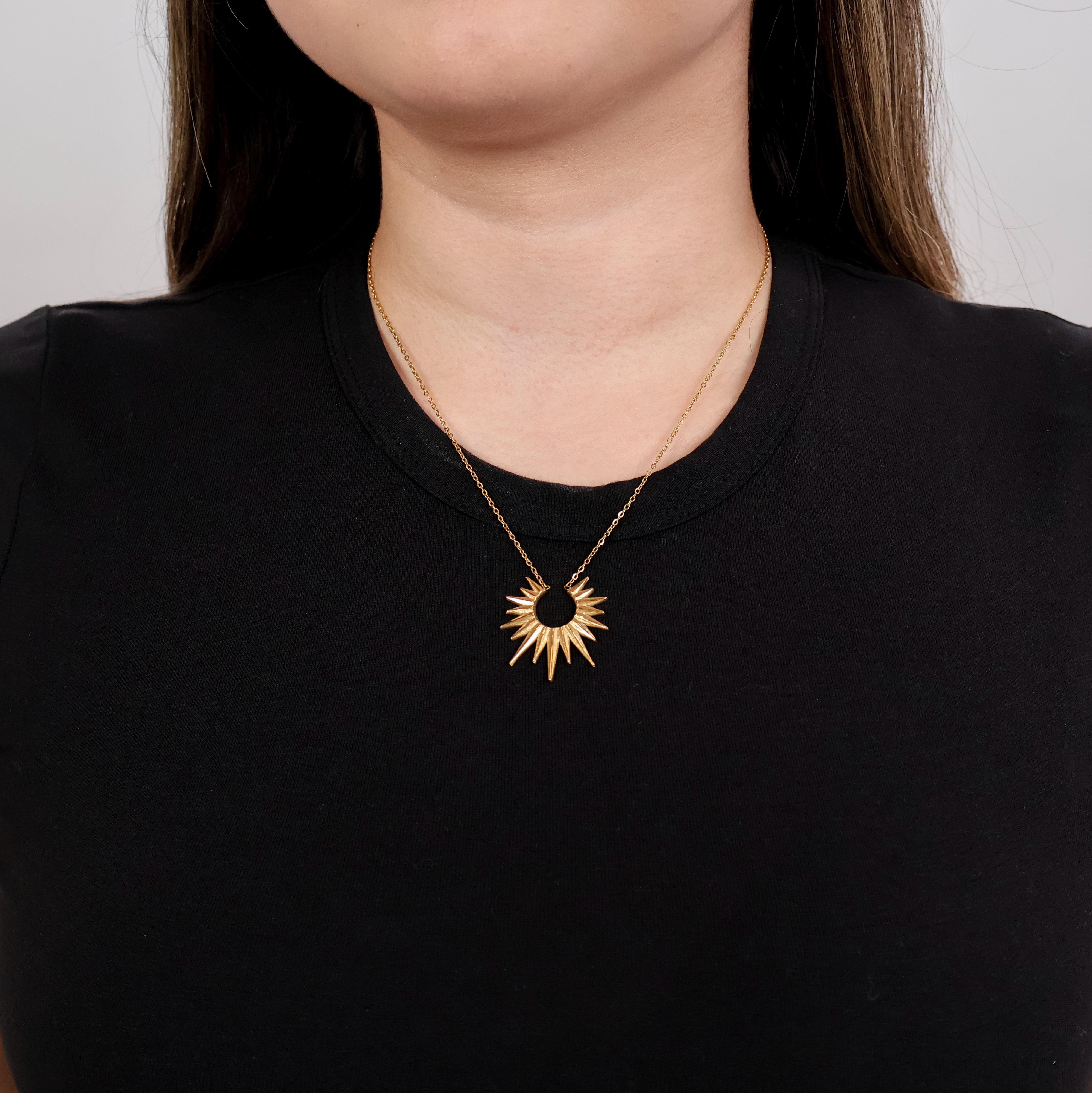 Sunburst Gold Necklace