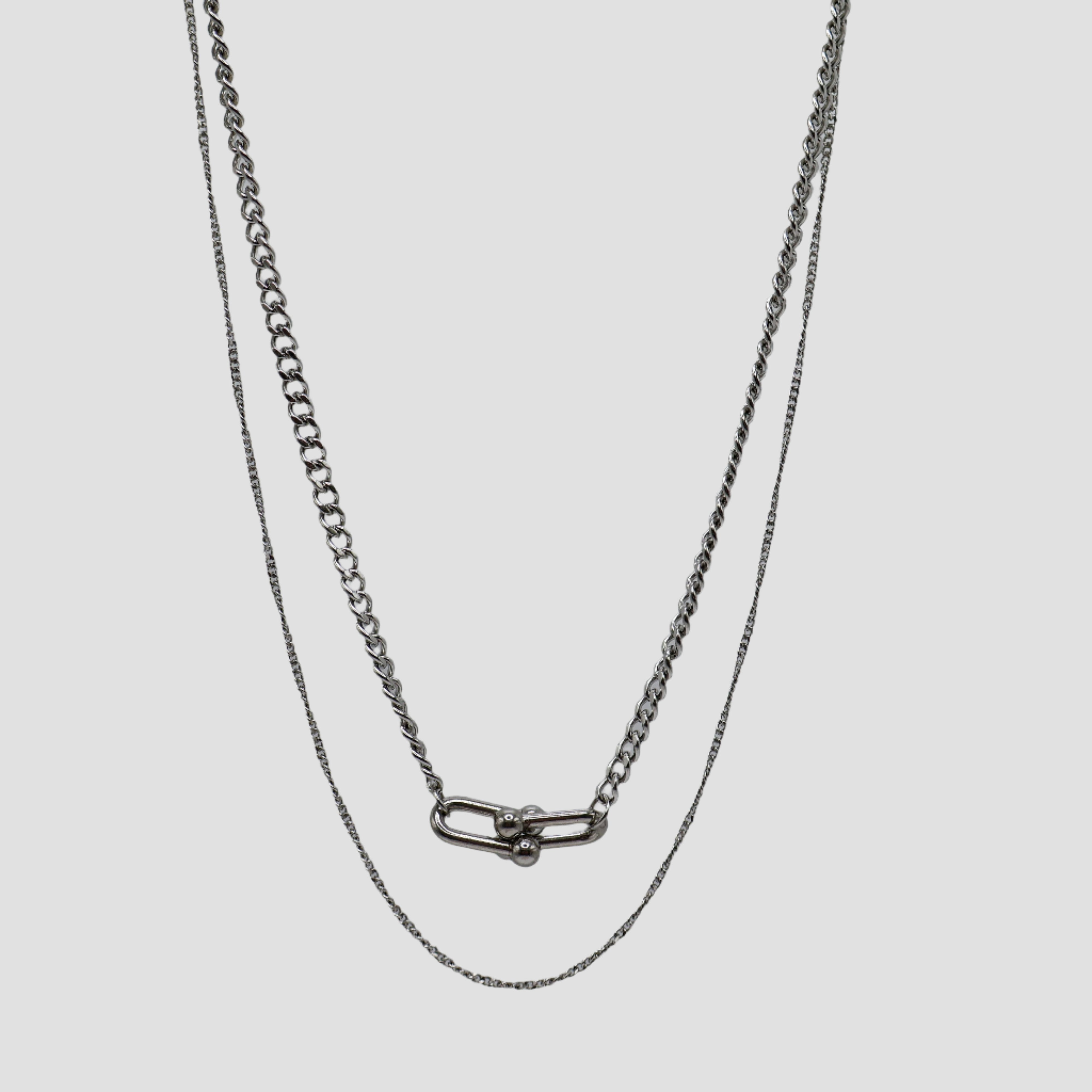 Stacked Stainless Steel Necklace