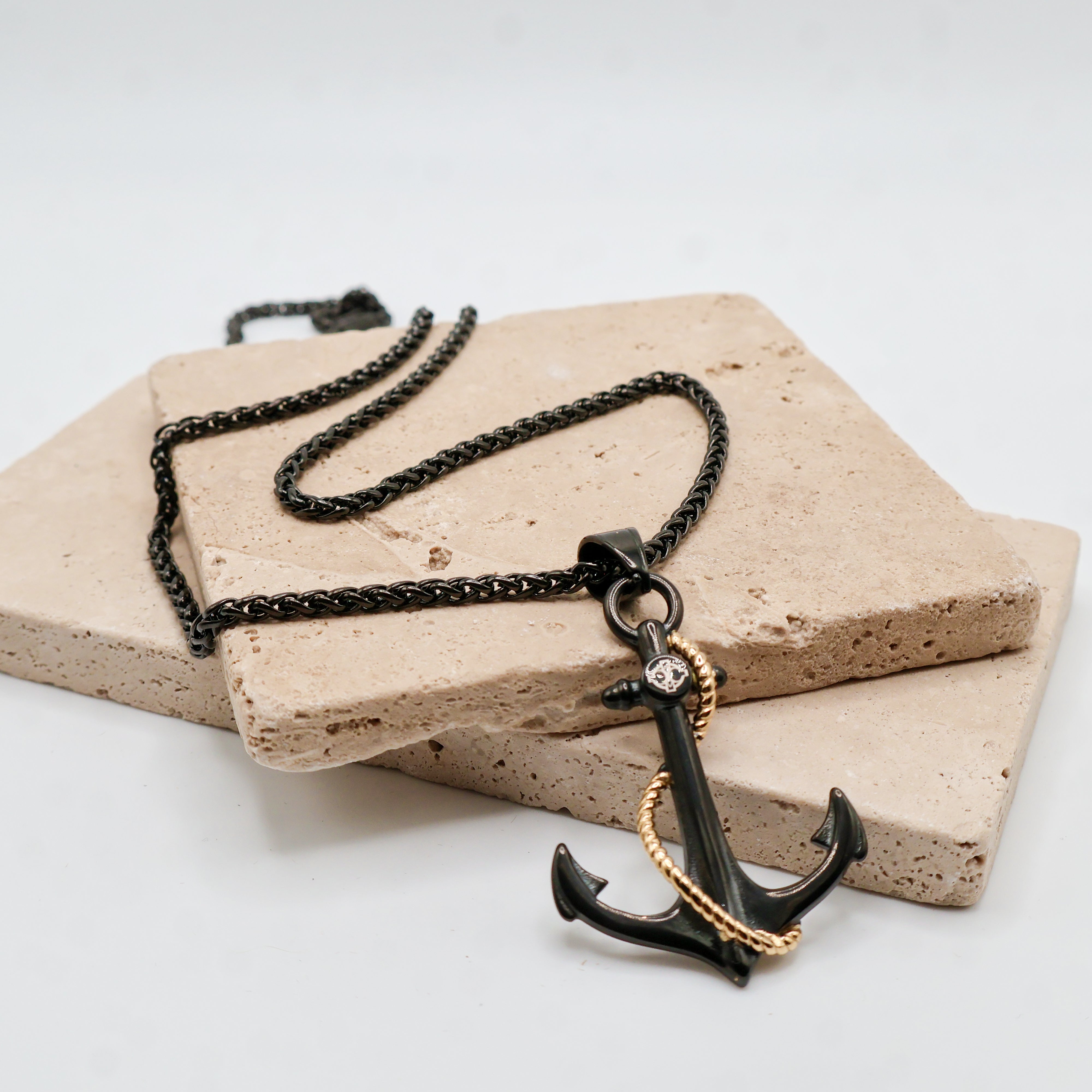 Black Anchor Link Chain